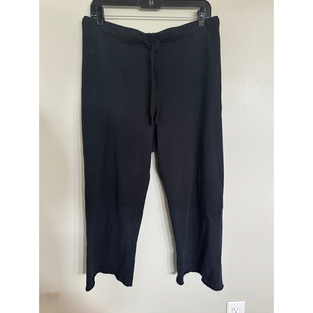 NWOT Frank & Eileen Catherine Triple Fleece Cropped Sweatpants in Black SZ M - Picture 4 of 6